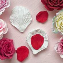 1 套逼真牡丹花卉图案翻糖硅胶模具，翻糖蛋糕装饰工具，硅胶模具，糖果纸杯蛋糕巧克力模具，厨房配件，烘焙工具 - 淺灰色 - 查看 2