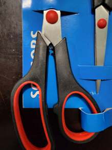 3 paquetes de tijeras dobles acero inoxidable - Negro - Ver 2