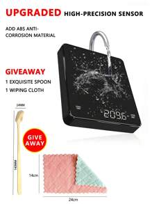 1pc Multi-Functional Kitchen Digital Scale, Coffee Scale With Timer, High Precision Cooking Scale, Italian Handheld Coffee Scale, Type-C Rechargeable Coffee Scale, Suitable For Brewing And Drip Coffee