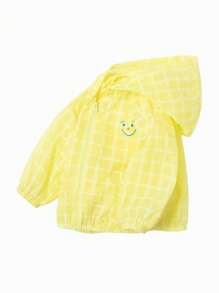 mini bala Baby Girl Sun Protection Hooded Jacket - Yellow - View 4