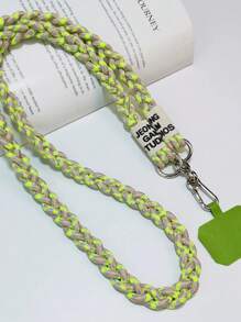 长编织户外登山手机挂绳带 - 蜜蜂形手机壳支架，可调节斜挎肩带，耐用，适合男女，送给母亲、家人、朋友、生日、节日的礼物，手机挂饰，手机链 - 彩色 - 查看 6