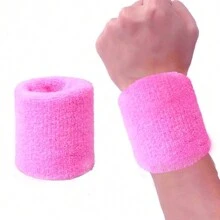 1 Pair Of Sweat-Absorbent, Breathable Sports Wristbands For Exercise, Football, Basketball, Running Gym Gym Wristbands Accessories