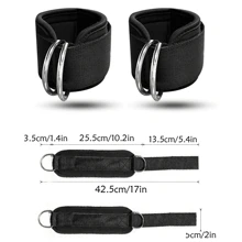 1 bộ Đai mắt cá chân thể dục, Đai mắt cá chân thể thao, Dây đeo mắt cá chân để nâng tạ, Bài tập thể dục tại phòng tập, Đai mắt cá chân thể dục cho phòng tập, chân, cơ bụng và mông, Phụ kiện thiết bị tập luyện/thể hình cho nam và nữ - Một kích thước vừa vặn với đệm cao cấp, Đai mắt cá chân đá ngược mông, Dây đeo cáp mắt cá chân để tập luyện, Bài tập mông, Duỗi chân, Bài tập hông & Bài tập cho thân dưới. - Nhiều màu - Xem 5