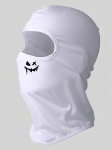 Musion 1pc Halloween Full Face Mask Scarely Pumpkin Print Halloween Costume Ski Mask Joker Cycing Balaclava For Party - Multicolor - View 14