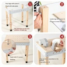 Children's Simulation Repair Tool & Workbench Toy, Educational Playset Gift For Boys - Color - View 10
