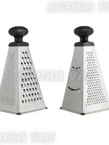 Ergonomic Non-Slip Stainless Steel 4-Sided Grater - 白色 - 查看 3