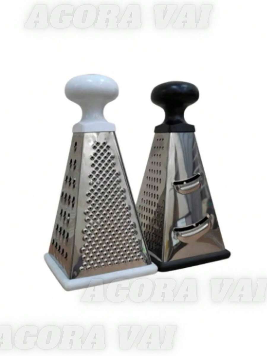 Ergonomic Non-Slip Stainless Steel 4-Sided Grater - 白色 - 查看 1