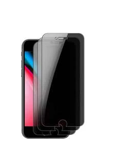3 miếng kính cường lực chống nhìn trộm bảo vệ màn hình tương thích với iPhone 16 15 14 13 12 11 Pro Max XR X XS Max 7 8 Plus - màu đen - Xem 26