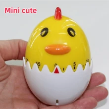 1pc Creative Chicken Shaped Mechanical Timer With Rooster, Hatching Chick, Hen, And Egg Designs, Cute Compact Countdown Timer With Loud Alarm, Suitable For Kitchen, Bedroom, Study, Workout, No Battery Required - White - View 9
