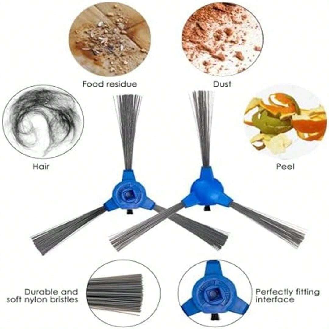 6 Spazzole Laterali Di Ricambio Compatibili Con Gli Aspirapolvere Eufy Robovac 11s Max 15c Max 30c Max G30 89883939