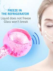 Crystal Facial Cooling Ice Balls - 1pc, Powder Blue, Fragrance-Free For Face & Neck Care Ice Globes For Facials,Beauty,Skin Care Products,Spa,Self Care,Skin Care Tools,Face Care,Esthetician Supplies,Massage,Face Massage Tool,Face Roller,Ice Roller,Ice Roller Face