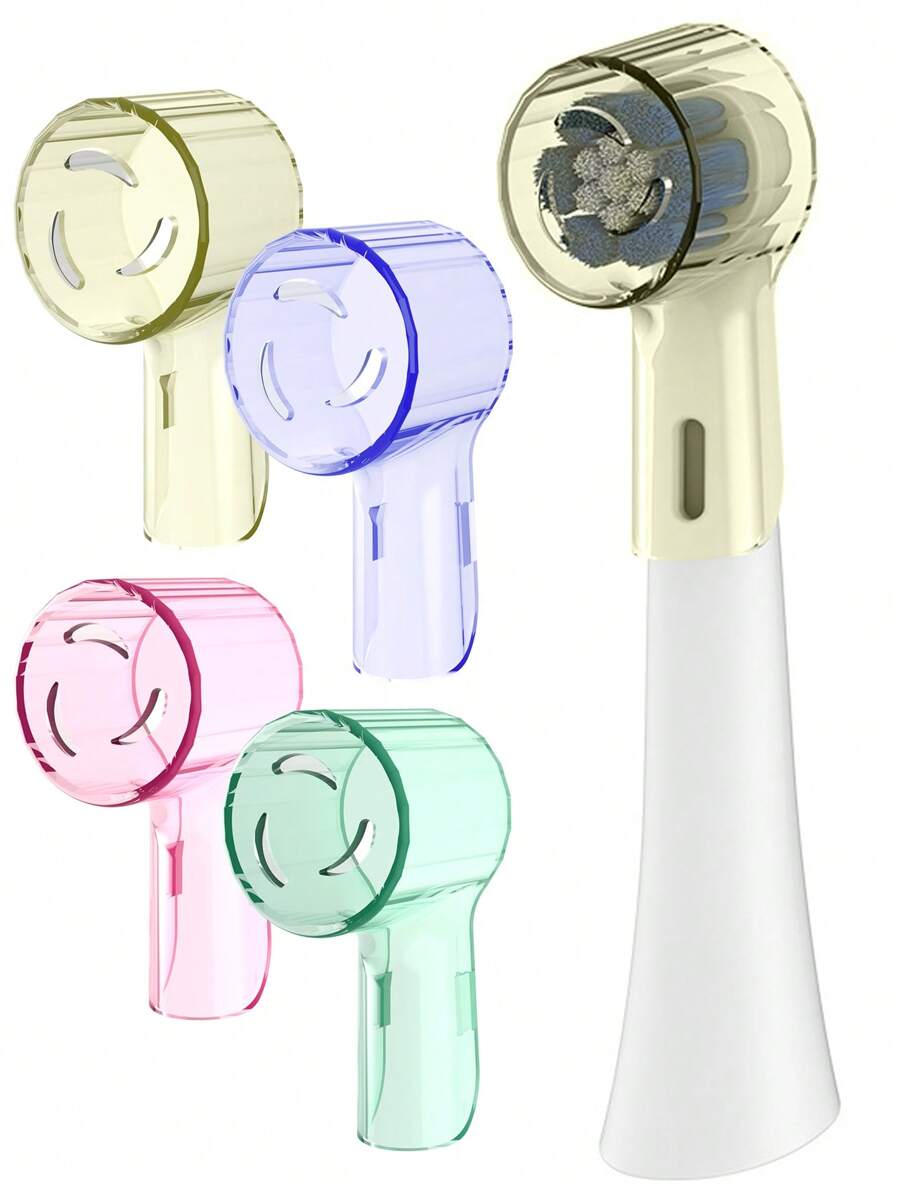 4 件牙刷防尘盖适用于 OralB 圆头电动牙刷和 IO 系列电动牙刷替换刷头盖保护套，适用于旅行和家居