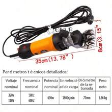 Trasquiladora Rasuradora Para Borregos Ovejas Caballo, Trasquiladora Rasuradora Para Borregos Ovejas Ganaderia Tijeras Clipper Electrica Suministros, cortapelos de animales de ganado de granja,Un Recortador De Ovejas Profesional,kit de aseo eléctrico profesional para caballos, cabras equinas, ganados y animales de abrigo grueso grande, Ovejas, Cabras,Llamas - Naranja - Ver 3