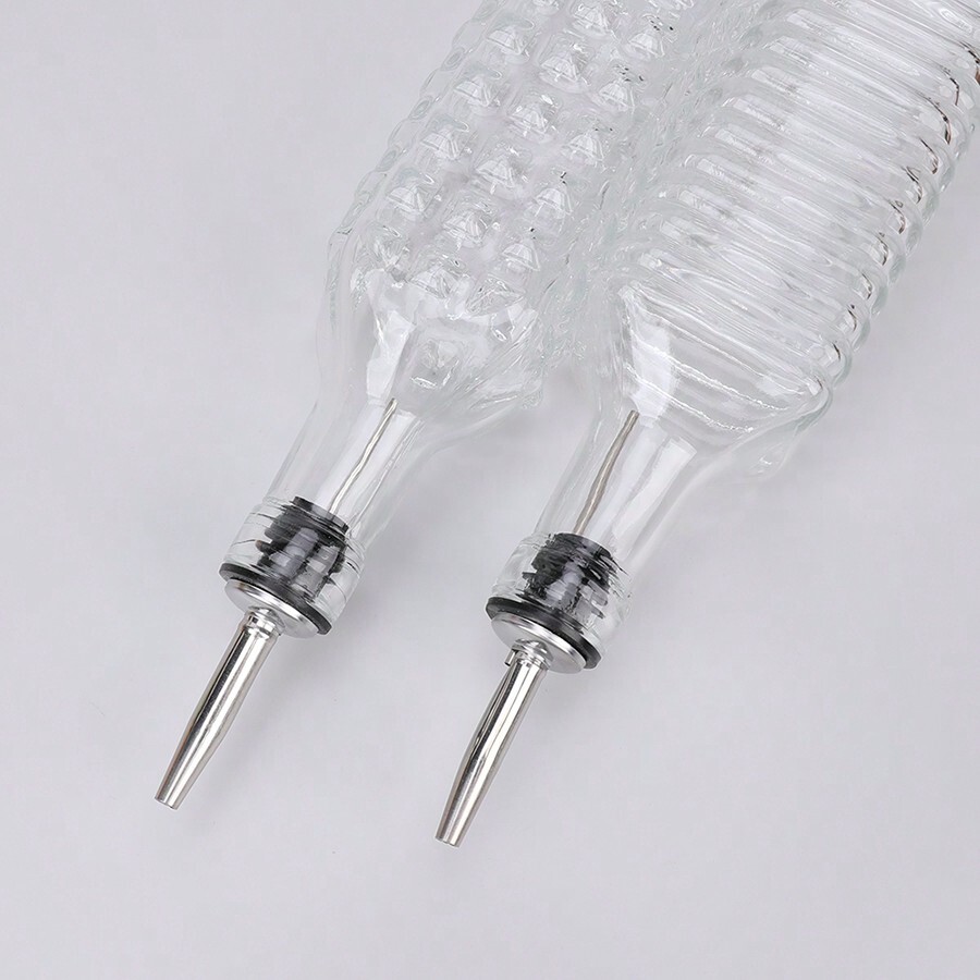 Olive Oil Distributor Bottle, Set Of 2 Glass Olive Oil Distributors And