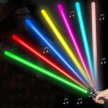 1pc New Laser Sword Light-Up Toy Flashing Stick Toy, Silent, Can Be Combined - Random Distribution - Multicolor - View 5