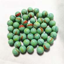 30 件复古 16 毫米多色随机非重复玻璃弹珠、玻璃猫眼珠，非常适合万圣节、圣诞节礼物