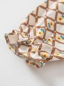 mini bala طقم قطعتين سترة مافروكة للبنات - أصفر - مشاهدة 7