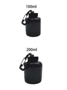 1/2PCS 100ml/200ml Protein Powder Pill Bottle, Outdoor, Mountaineering, Fitness, Portable Water Bottle, With Keychain, Can Hang Backpack, Mini Portable, Powder Beverages, Sports, Travel, Portable Keychain, One Small Cup, Exquisite And Compact, Black Fitness Funnel, Medicine Bottle, Small Medicine Box, Can Store Small Items