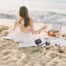 ALKOO Digital Camera Case Compatible With  For PIXPRO FZ45/55 16MP, Cameras Bag Storage Divider For Memory Card, Carrying Holder Mesh Pocket For Cables And More Accessories (Box Only) - Black - View 6