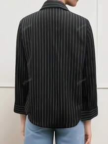Women's Casual Striped Long Sleeve Shirt, Spring & Fall,Long Sleeve Tops