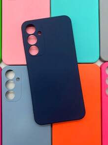 Compatible With Samsung Velvet Silicone Case Cover For S10/S10 PLUS/S10 LITE/S10 E/S9/S9 PLUS/S8/S8 PLUS - Màu xanh hải quân - Xem 1