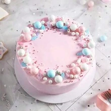 100g 金白色珍珠球蛋糕装饰洒甜珠珍珠球蛋糕装饰生日派对甜点烘焙装饰，不可食用 - 彩色 - 查看 4