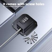 1 件装带密码的冰箱门锁，儿童防护冰箱门锁密码锁，适用于厨房冰柜、橱柜和抽屉、壁橱、窗户 - 黑色