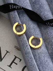 不锈钢男女环形耳环穿孔耳环，男士环形耳环耳穿孔首饰，耳骨夹耳环穿孔耳钉，男女皆宜 - 彩色 - 查看 6