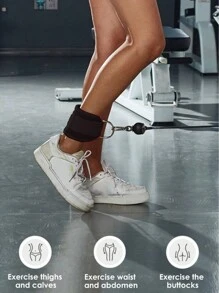 1 kit de almohadilla para barra que consta de 2 correas para tobillos, 1 banda de tensión de resistencia, 1 almohadilla para hombros, 1 bolsa de almacenamiento para almohadilla de hombros y 2 ataduras para sentadillas hip thrust, ejercicio, entrenamiento con pesas