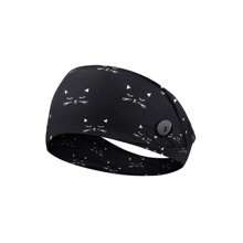 Diademas con botón para mascarilla, diademas anchas antideslizantes para enfermeras con protección para las orejas elástica para mujeres, hombres, médicos, sudadera diadema para la cabeza, Halloween
