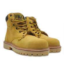 Bota Miel Nobuck Caballero Pma Industriales C/casquillo - Dorado - Ver 2