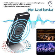 64GB Music MP3 Player With Speaker Bluetooth-Compatible 5.0 Digital Audio Player - Black - View 8