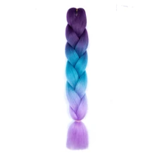 Soft Bubble Braids Hair Extensions 24inch - Colored Braiding Hair High Temperature Synthetic Fiber Jumbo Braiding Hair Extensions For Girl - Multicolor - View 50