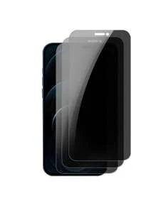 3 miếng kính cường lực chống nhìn trộm bảo vệ màn hình tương thích với iPhone 16 15 14 13 12 11 Pro Max XR X XS Max 7 8 Plus - màu đen - Xem 18