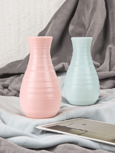 1pc Minimalist Moderne Wit Vase, Unbreakable Home Vase Living Room, Creative Bloemen Indoor Anti Drop, UV, Dry Flower Container, Balcony Potted Plants DIY Cultivation Pot, Plants, Nursery Bottle, Tabletop Wet Bohemian Halloween Rama ation ations Room Glass view 10