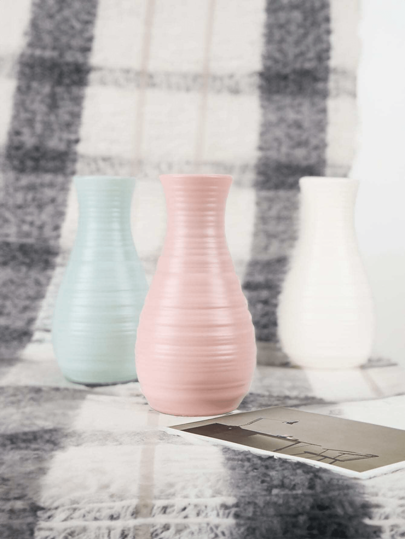 1pc Minimalist Moderne Wit Vase, Unbreakable Home Vase Living Room, Creative Bloemen Indoor Anti Drop, UV, Dry Flower Container, Balcony Potted Plants DIY Cultivation Pot, Plants, Nursery Bottle, Tabletop Wet Bohemian Halloween Rama ation ations Room Glass view 6