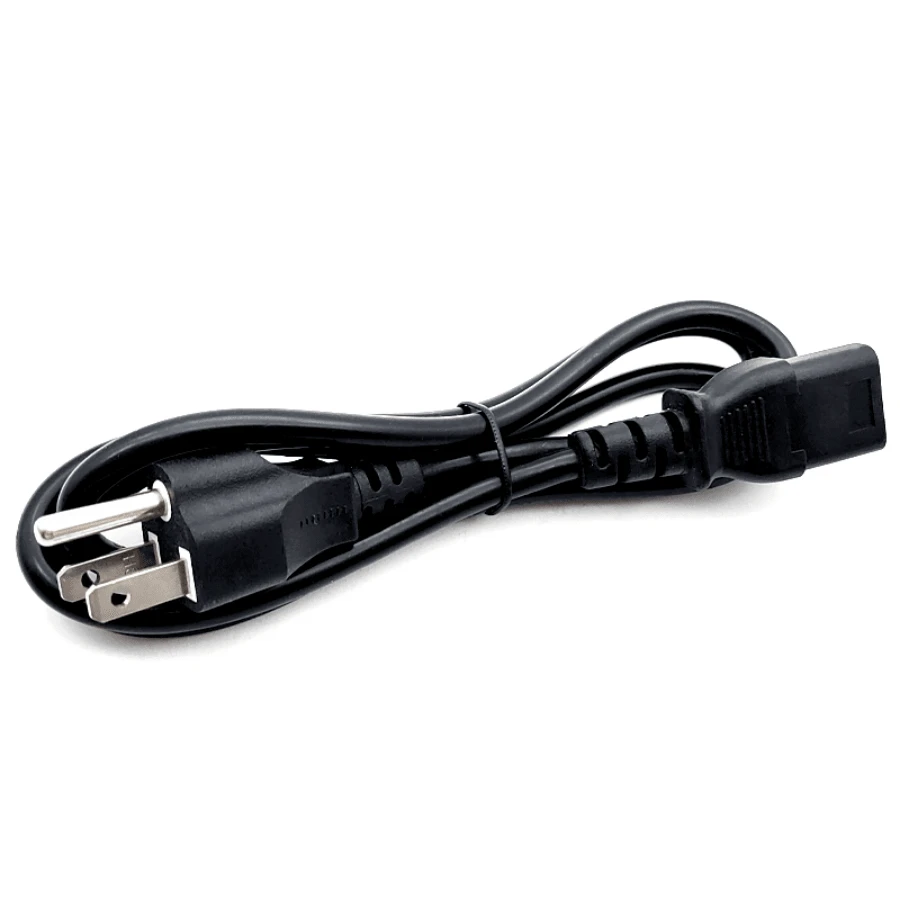 Cable Trifasico De Corriente Alimentacion Pc Cpu Monitor 1.2m - Negro - Ver 1