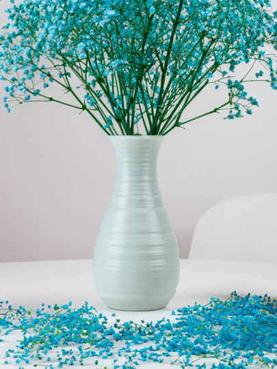 1pc Minimalist Moderne Wit Vase, Unbreakable Home Vase Living Room, Creative Bloemen Indoor Anti Drop, UV, Dry Flower Container, Balcony Potted Plants DIY Cultivation Pot, Plants, Nursery Bottle, Tabletop Wet Bohemian Halloween Rama ation ations Room Glass view 11