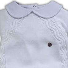Dubabi Baby Maternity Outfit For Boy, Knitted Jumpsuit With Bodysuit Size P 1 To 3 Months - trắng - Xem 2
