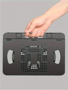 Base Soporte elevador Plegable de Tablet, Laptop, portátil y ajustable. - Negro - Ver 4