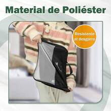 6 Piece Large Capacity Compression Travel Organizer Set, Double Zipper Luggage Travel Organizer Bags - 黑色 - 查看 7