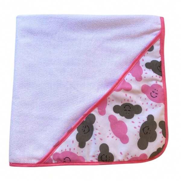 Toalha de Banho Infantil Com Capuz Estampado Bebê