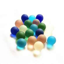 30 件复古 16 毫米多色随机非重复玻璃弹珠、玻璃猫眼珠，非常适合万圣节、圣诞节礼物