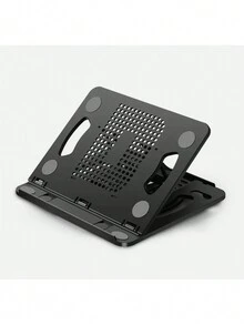 Base Soporte elevador Plegable de Tablet, Laptop, portátil y ajustable. - Negro - Ver 1