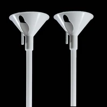 Balloon Holder Kit, Balloon Rod, Balloon Support Rods 30cm Transparent - Blanco - 50 unidades - Ver 3