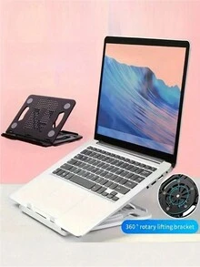 Base Soporte elevador Plegable de Tablet, Laptop, portátil y ajustable. - Negro - Ver 5