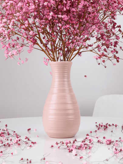 1pc Minimalist Moderne Wit Vase, Unbreakable Home Vase Living Room, Creative Bloemen Indoor Anti Drop, UV, Dry Flower Container, Balcony Potted Plants DIY Cultivation Pot, Plants, Nursery Bottle, Tabletop Wet Bohemian Halloween Rama ation ations Room Glass view 4