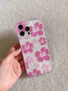 1pc TPU Transparent Flower Pattern Camera Full Coverage Phone Case + 4pcs Charger, Cable Protection Kit (2pcs Cable End Cover, 1pc Charger Head Cover, 1pc Cable Organizer Band) Compatible With IPhone 7/8/7Plus/8Plus/X/XR/XSMax/11/11Pro/11ProMax/12/12Pro/12Mini/12ProMax/13/13Pro/13ProMax/13Mini/14/14Pro/14ProMax/14Plus/15/15Pro/15ProMax/15Plus - Multicolor - View 5