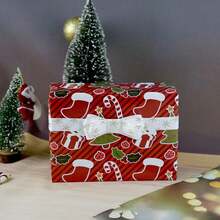 2 张 20 英寸 X 29 英寸圣诞礼品包装纸，DIY 装饰卡通彩色纸，适用于礼品盒、节日派对礼物、圣诞节 - 彩色 - 查看 2