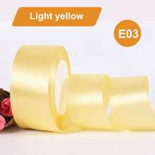 1 Rollo de 25 yardas de cinta de satén de 4 cm/1,57 pulgadas de ancho en colores variados - Perfecta para hacer lazos de rosas, decoraciones de pasteles y navideñas - Vibrante, suave, cintas para manualidades y envoltorios de regalos, Día de San Valentín